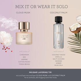 MIX:BAR nozzle close-up showing mist spray texture and application control