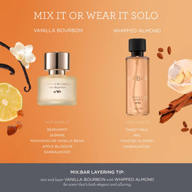 MIX:BAR Hair & Body Mist bottle displayed to show layering option and scent refresh benefit