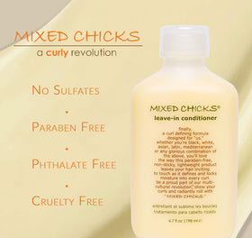 Mixed Chicks before and after showing defined curls and reduced frizz