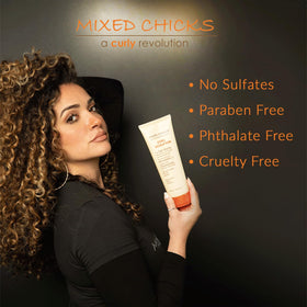 Mixed Chicks product on palm demonstrating smooth spreadability for even coverage