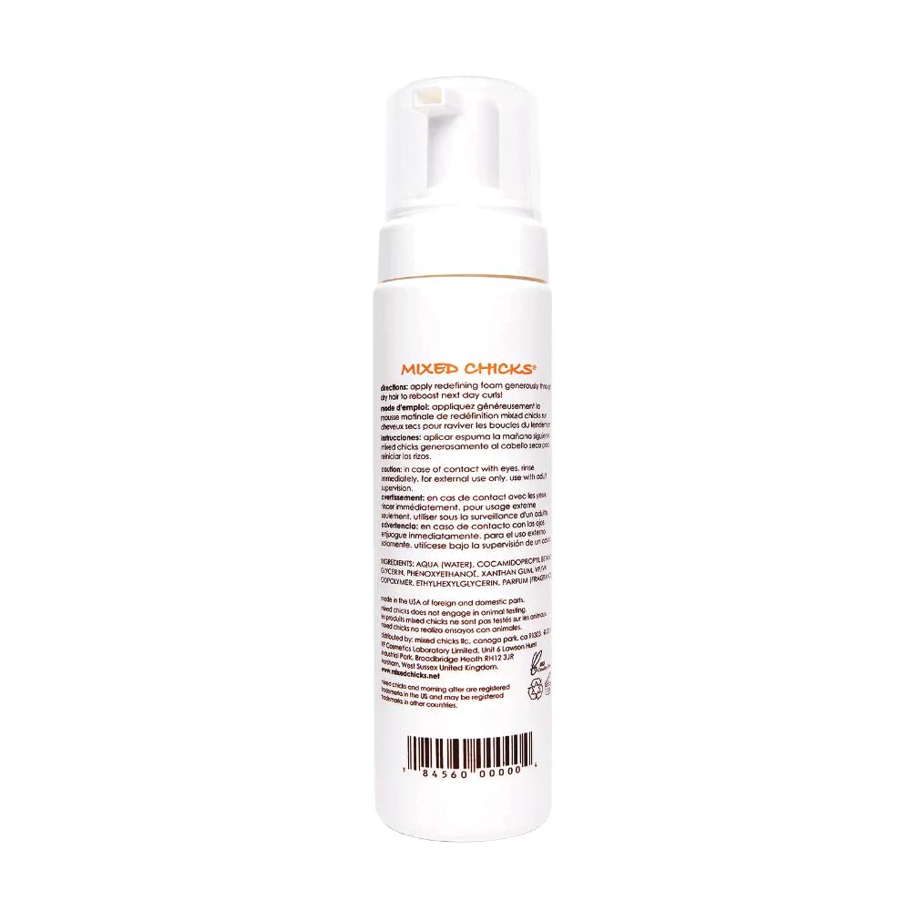 Mixed Chicks foam dispensing from pump demonstrating easy application benefit