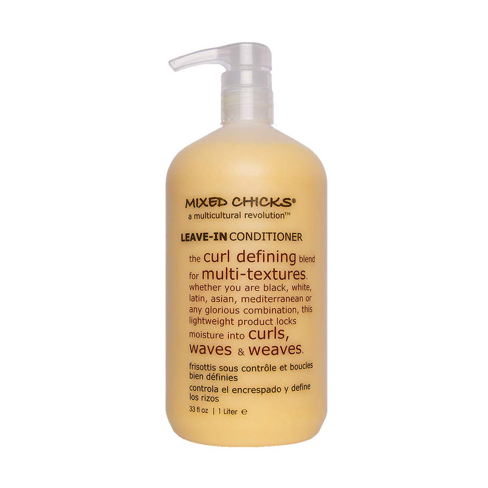 Mixed Chicks front bottle showing size and branding, convenient large supply