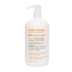 Mixed Chicks front jar 33oz showing product and benefit of deep hydration