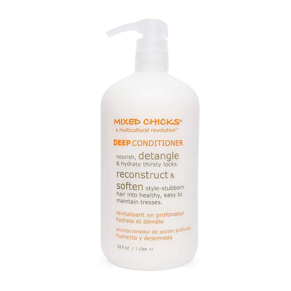 Mixed Chicks front jar 33oz showing product and benefit of deep hydration