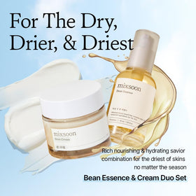 mixsoon Bean Essence applied with hand massage illustrating gentle rolling exfoliation benefits