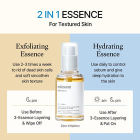 mixsoon Bean Essence close-up of mucin-like gel demonstrating smooth glide and hydration