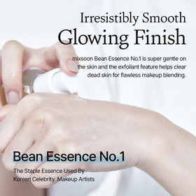 mixsoon Bean Essence pump dispensing texture for easy controlled application and hygiene