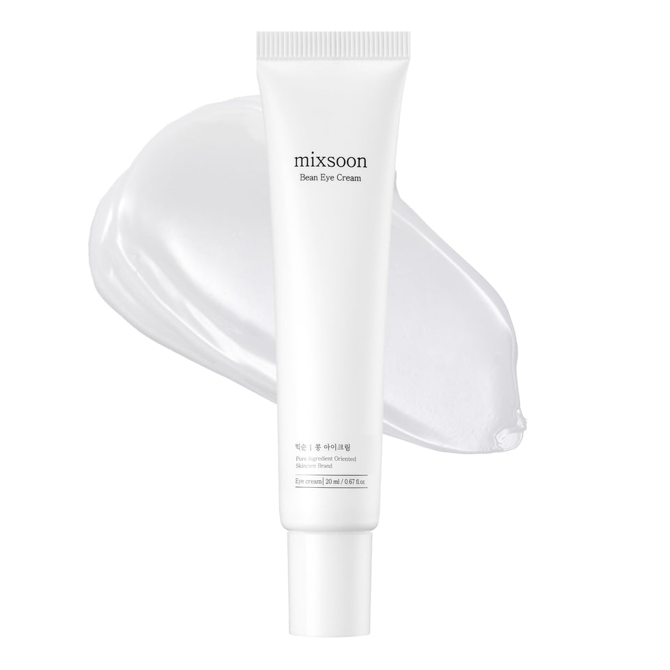mixsoon Bean Eye Cream front tube showing packaging and easy application benefit