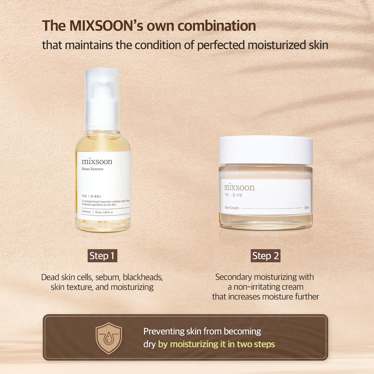 mixsoon bottles next to coin for scale showing compact travel-friendly sizes