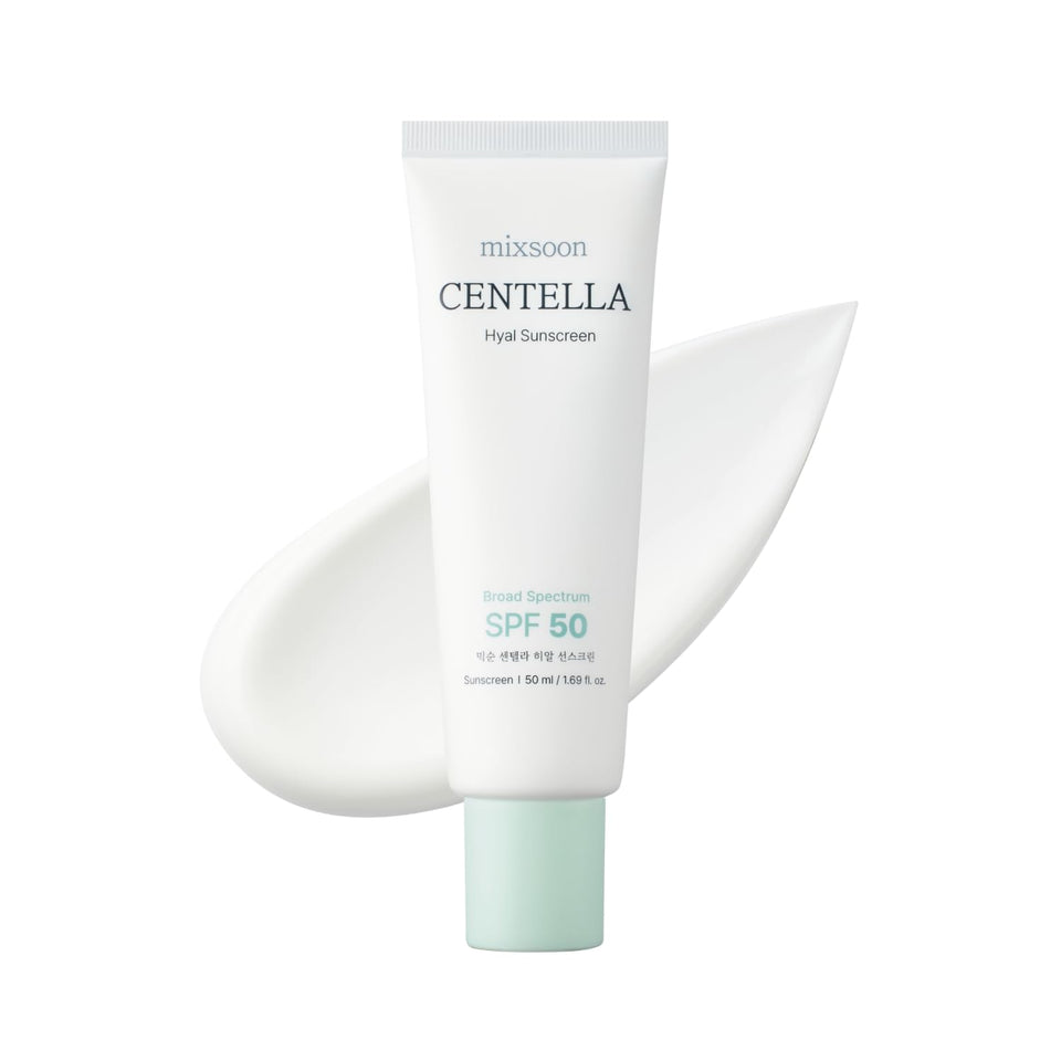 mixsoon front packaging showing SPF 50 protection and lightweight finish