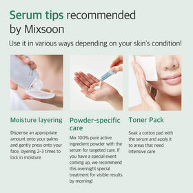 mixsoon glacier water ingredient visual conveying pure mineral hydration benefit