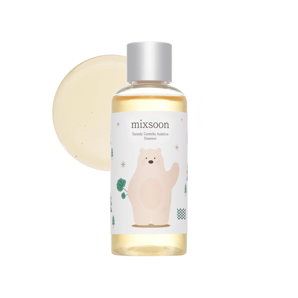 mixsoon Soondy front bottle showing minimalist label and glass packaging for purity