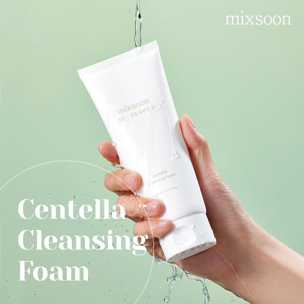 mixsoon creamy texture transforming into dense foam for gentle cleanse