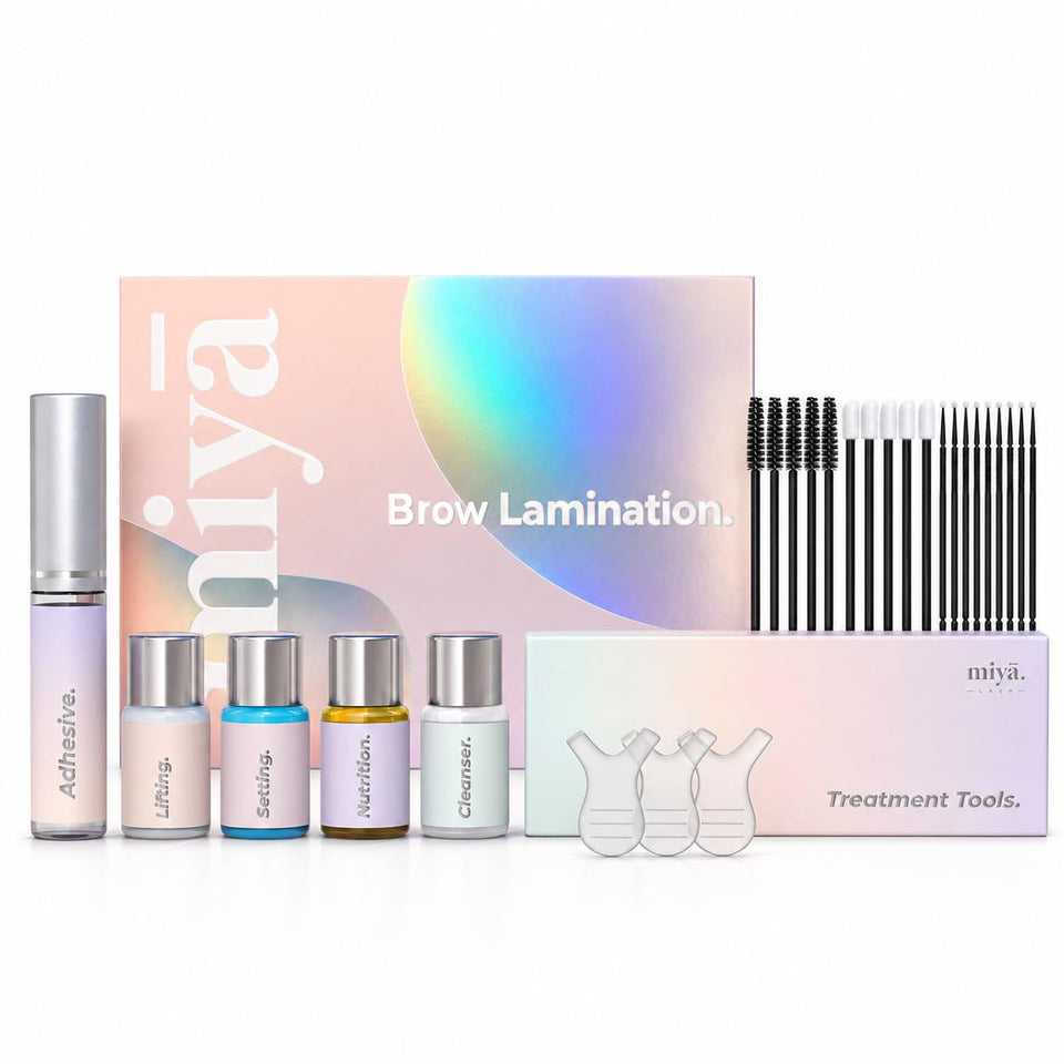 MIYA LASH front packaging showcasing kit contents and value