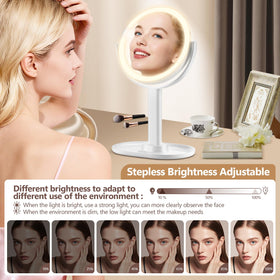MIYADIVA 30x magnifying side detail showing clarity for eyebrow and lash work