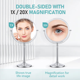 MIYADIVA close-up of mirror surface revealing clear magnified detail benefit