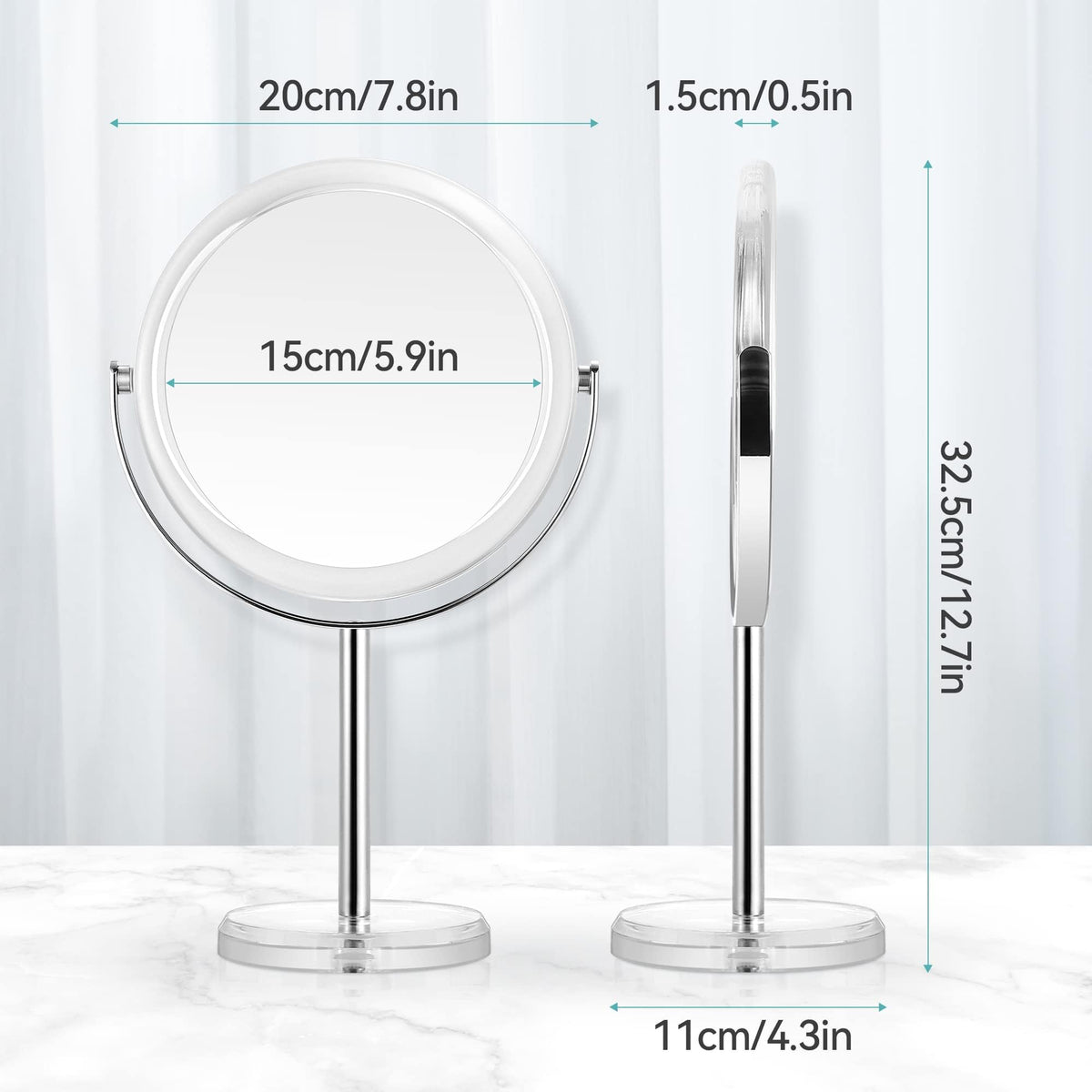 MIYADIVA styled on bathroom vanity adding elegant decor and practical use