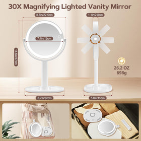 MIYADIVA in use with model applying eyeliner leveraging bright adjustable light