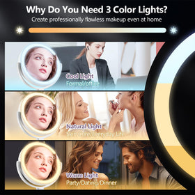 MIYADIVA touch control close-up for quick color temperature and brightness adjustments