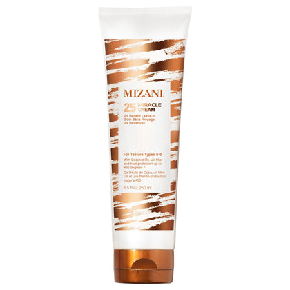 mizani front packaging showing bottle and product branding for clear identification and trust