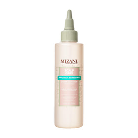 Mizani bottle front view showing label and cooling lotion benefit