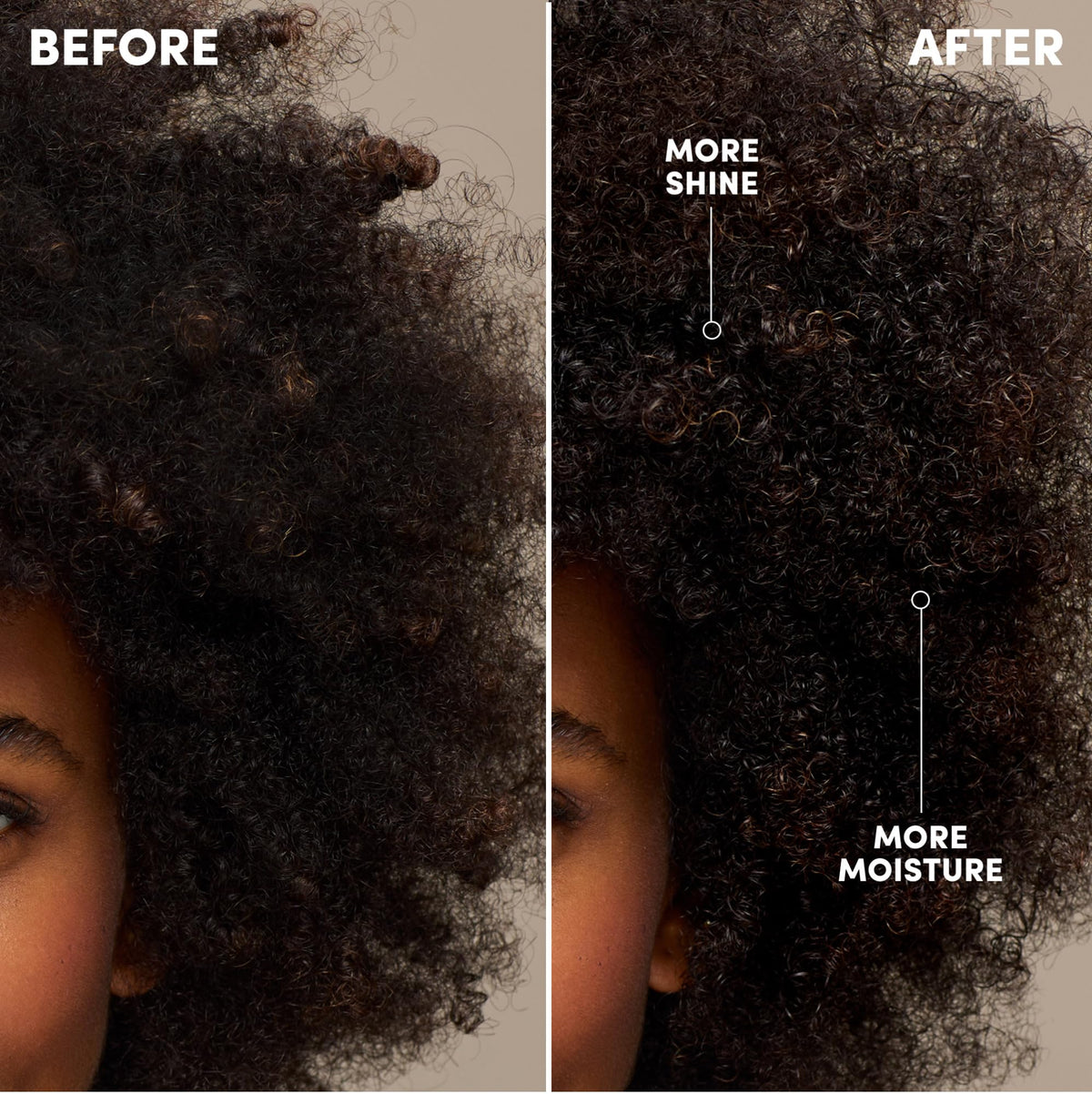 Mizani applied on curly hair refreshing and defining natural curls