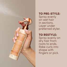 Mizani bottle size comparison next to hand for scale and portability