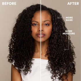 Mizani texture on hand showing lightweight formula and smooth slip