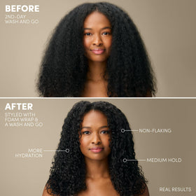 Mizani foam dispensing to show lightweight mousse texture and even application