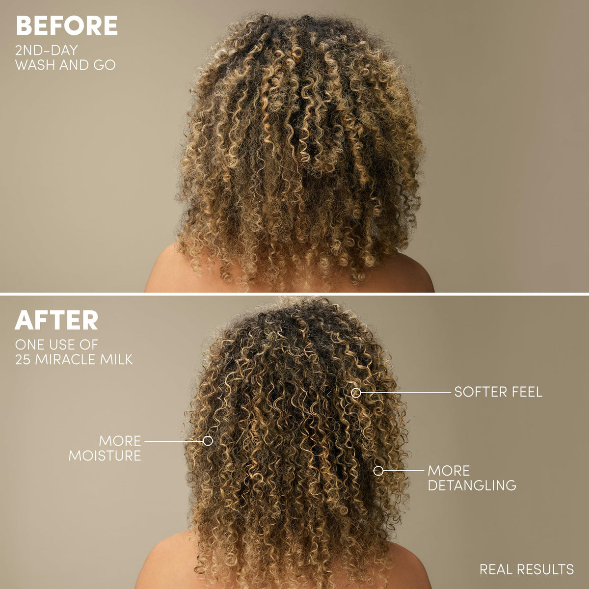 Mizani close-up texture of fine lightweight milky formula for non-greasy hydration