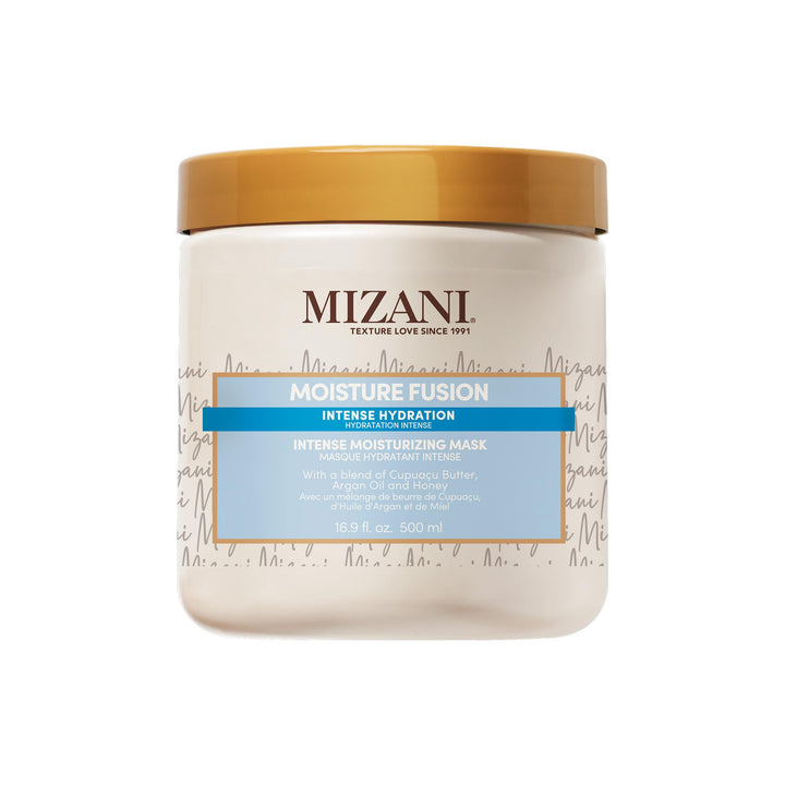 Mizani product front packaging showing jar and label for quick ID and benefit