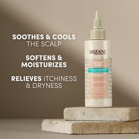 Mizani lotion close-up drop texture highlighting lightweight absorption