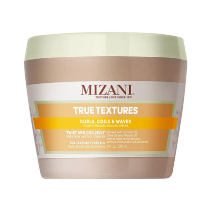 Mizani front jar shot showing product and easy grab top for styling