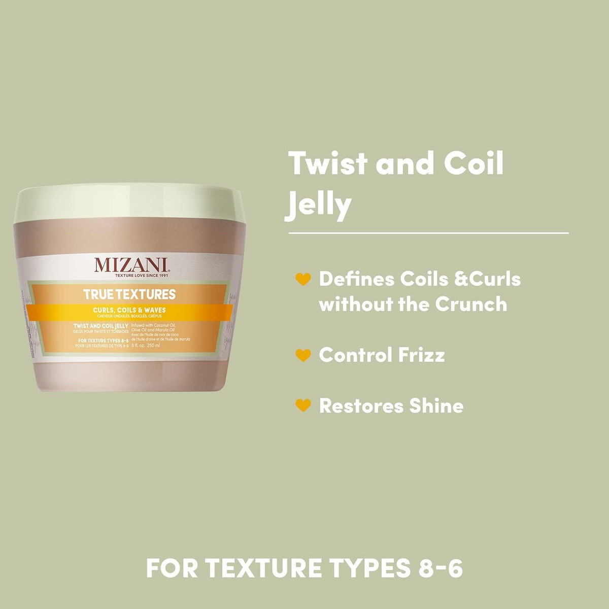 Mizani jelly texture close-up highlighting smooth, lightweight gel