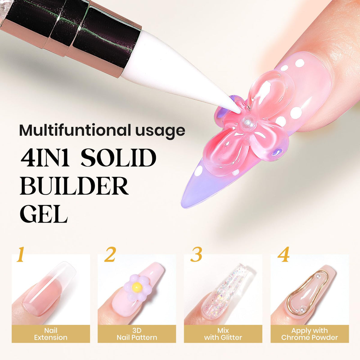 MIZHSE close-up of gel texture highlighting non-flowing, sculptable consistency