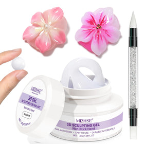 MIZHSE front packaging white 3D gel showing brand and product benefit