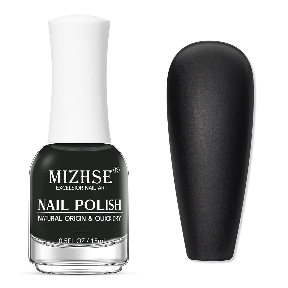 MIZHSE front packaging showing sleek matte black bottle and brand clarity