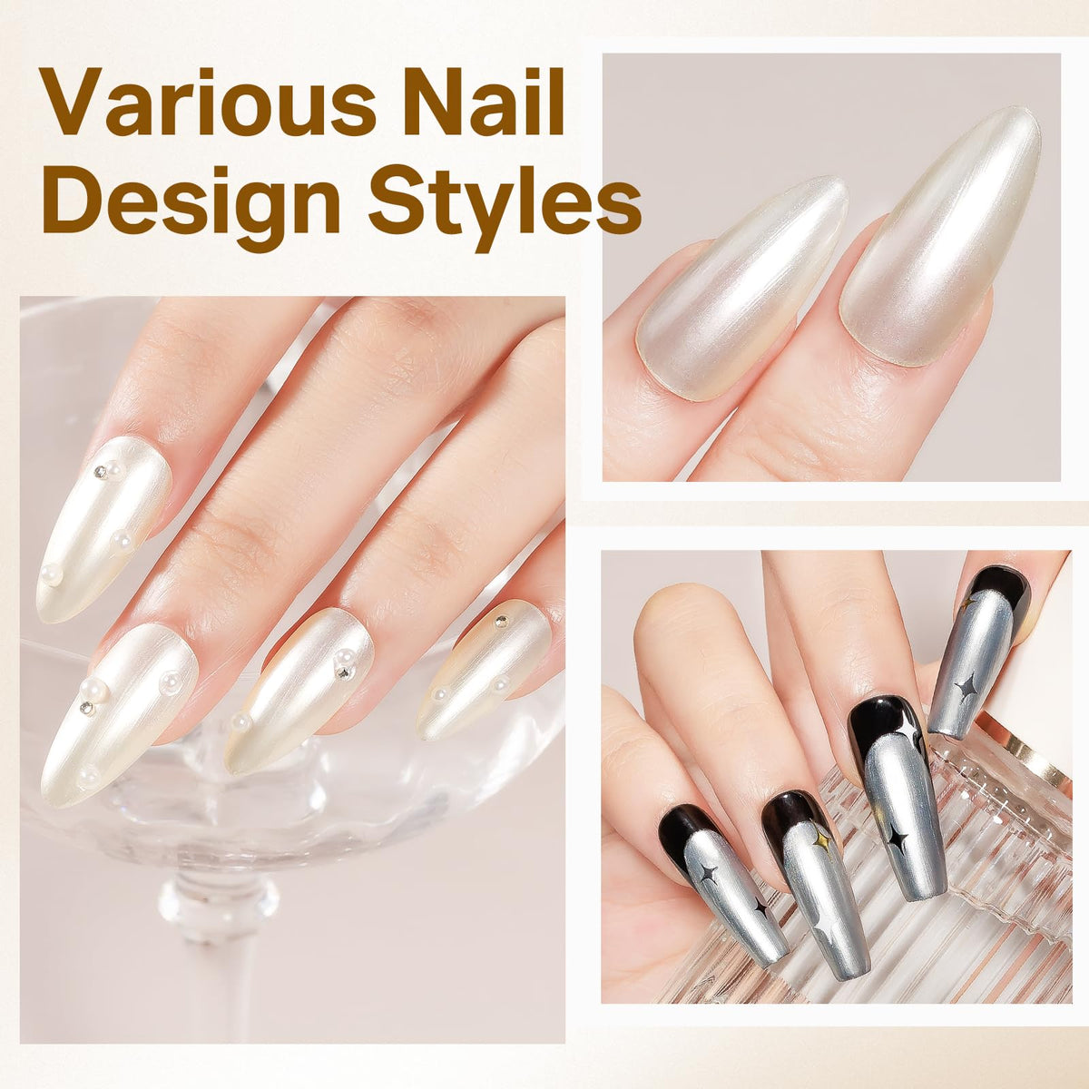 MIZHSE swatch on nail strip displaying buildable coverage and luminous sheen