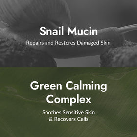 MIZON ingredient display highlighting 92% snail mucin for hydration benefit