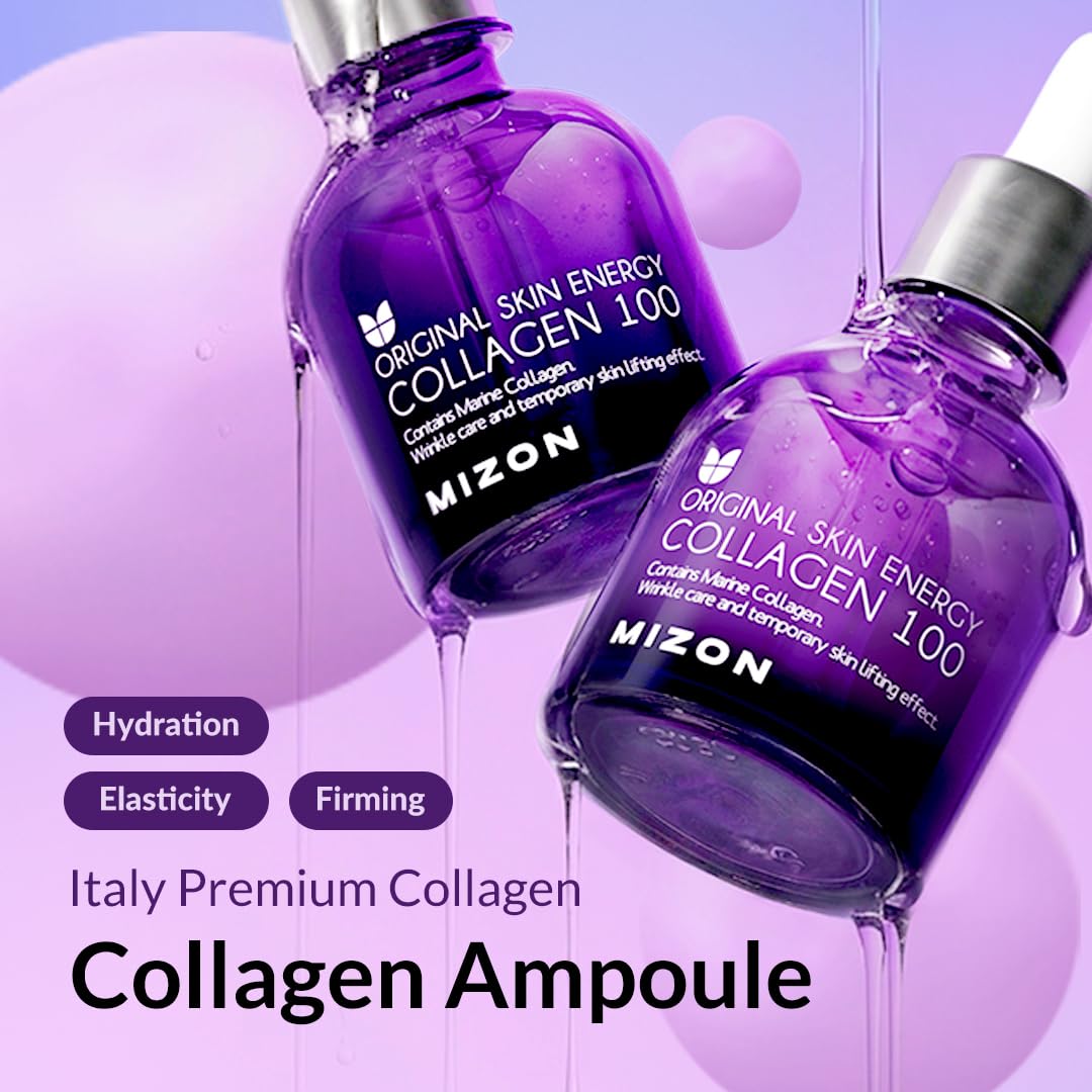 MIZON dropper close-up releasing clear ampoule for precise application