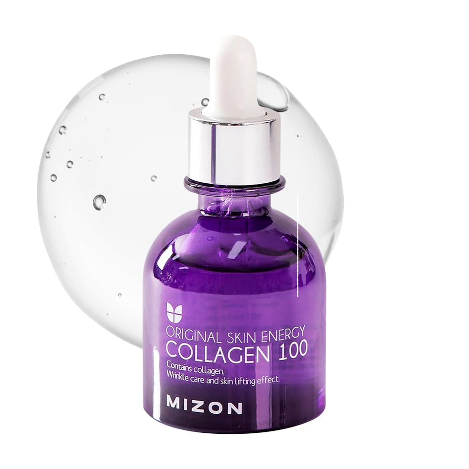 MIZON front bottle view showing clean design and firming benefits