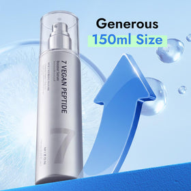 MIZON pump dispensing serum onto hand for easy application benefit