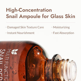 MIZON close-up label detail showing key ingredients and product clarity benefit