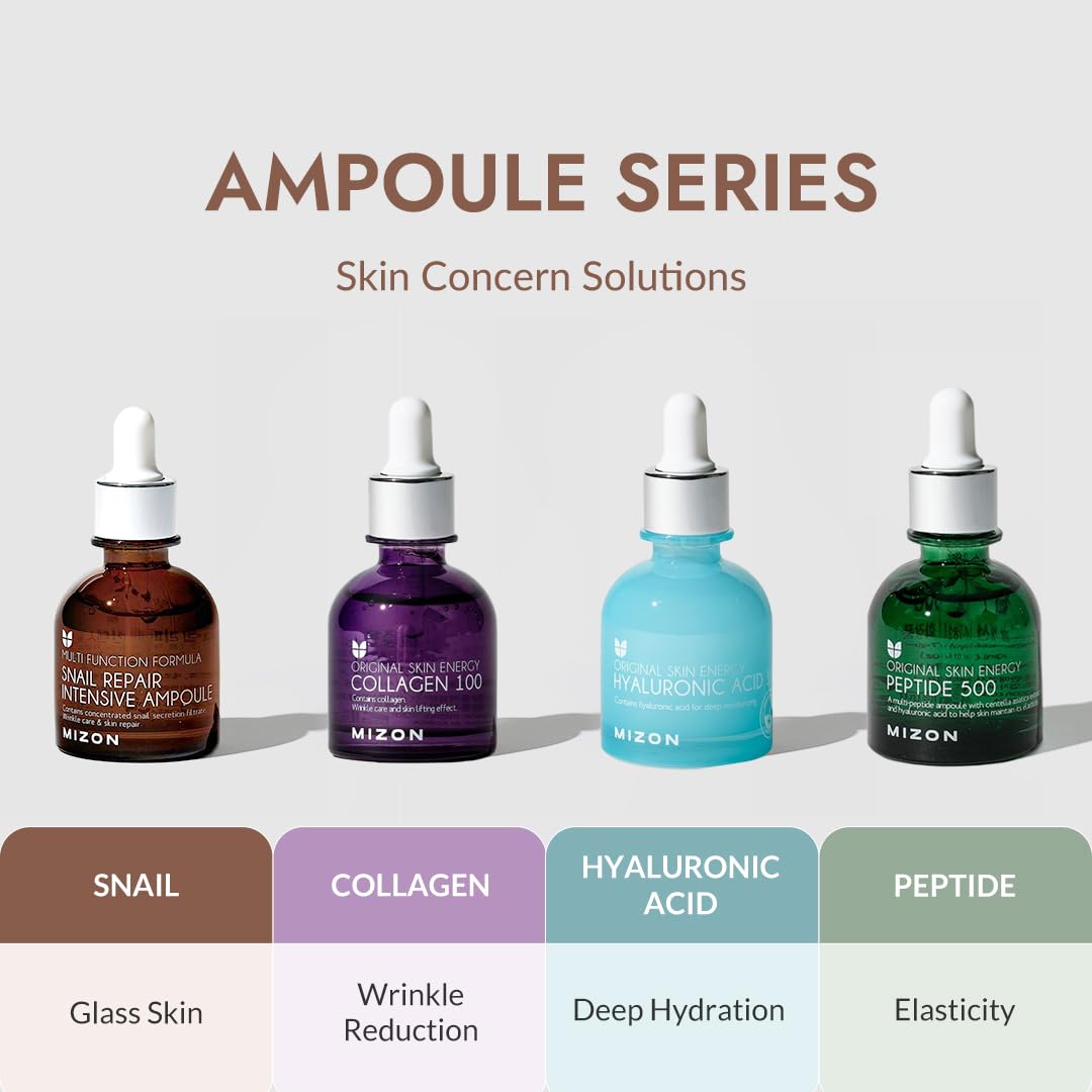 MIZON ampoule styled for travel showing portability and daily-use convenience benefit