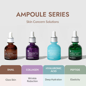 MIZON ampoule styled for travel showing portability and daily-use convenience benefit