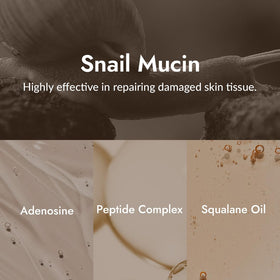 MIZON snail mucin ingredient visual highlighting concentrated filtrate for skin support