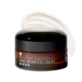 MIZON front packaging showing compact jar and clear branding, conveys reliable eye care
