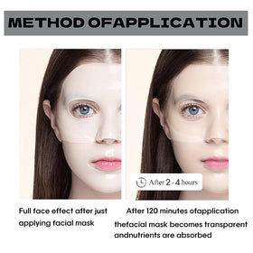 MKBLNP mask on model during nighttime routine demonstrating sleep application