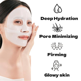 MKBLNP single hydrogel mask close-up demonstrating thin film comfort
