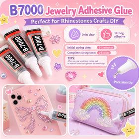 Mkoeveng tweezers, pickup pen and B7000 glue tube with precision tip for neat application